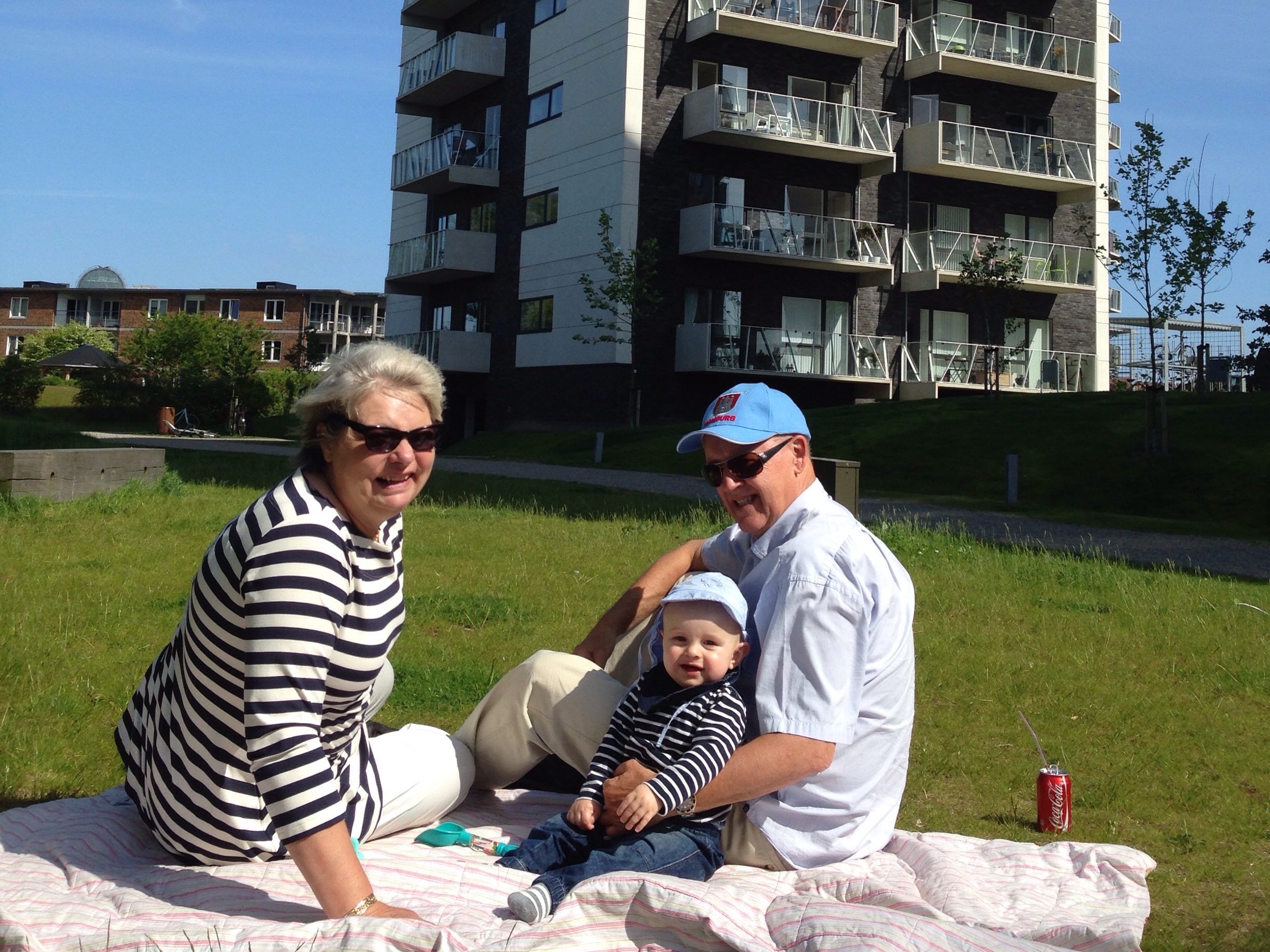 Mormor og Morfar kom forbi.