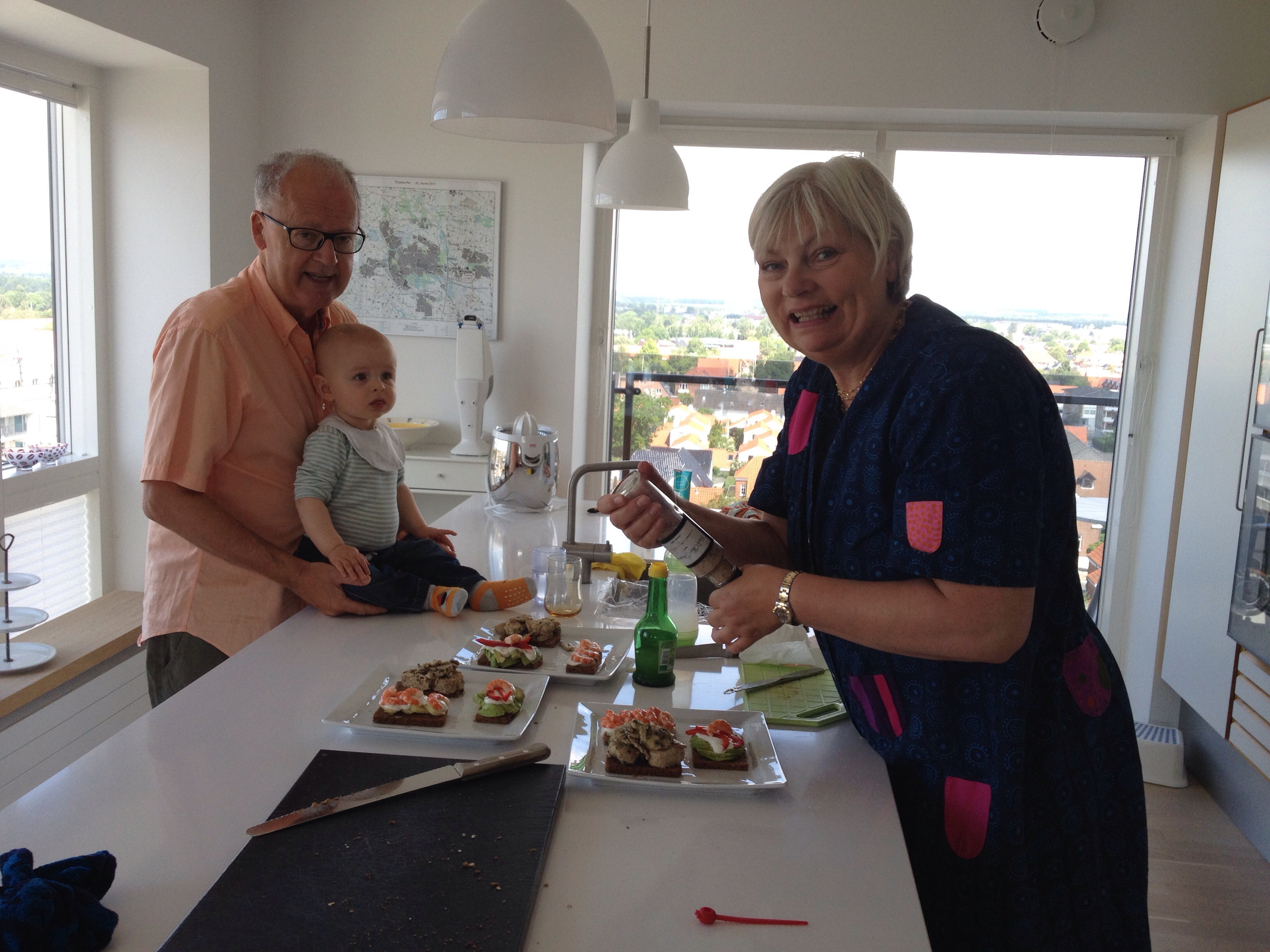 Morfar og Mormor kom et smut forbi.