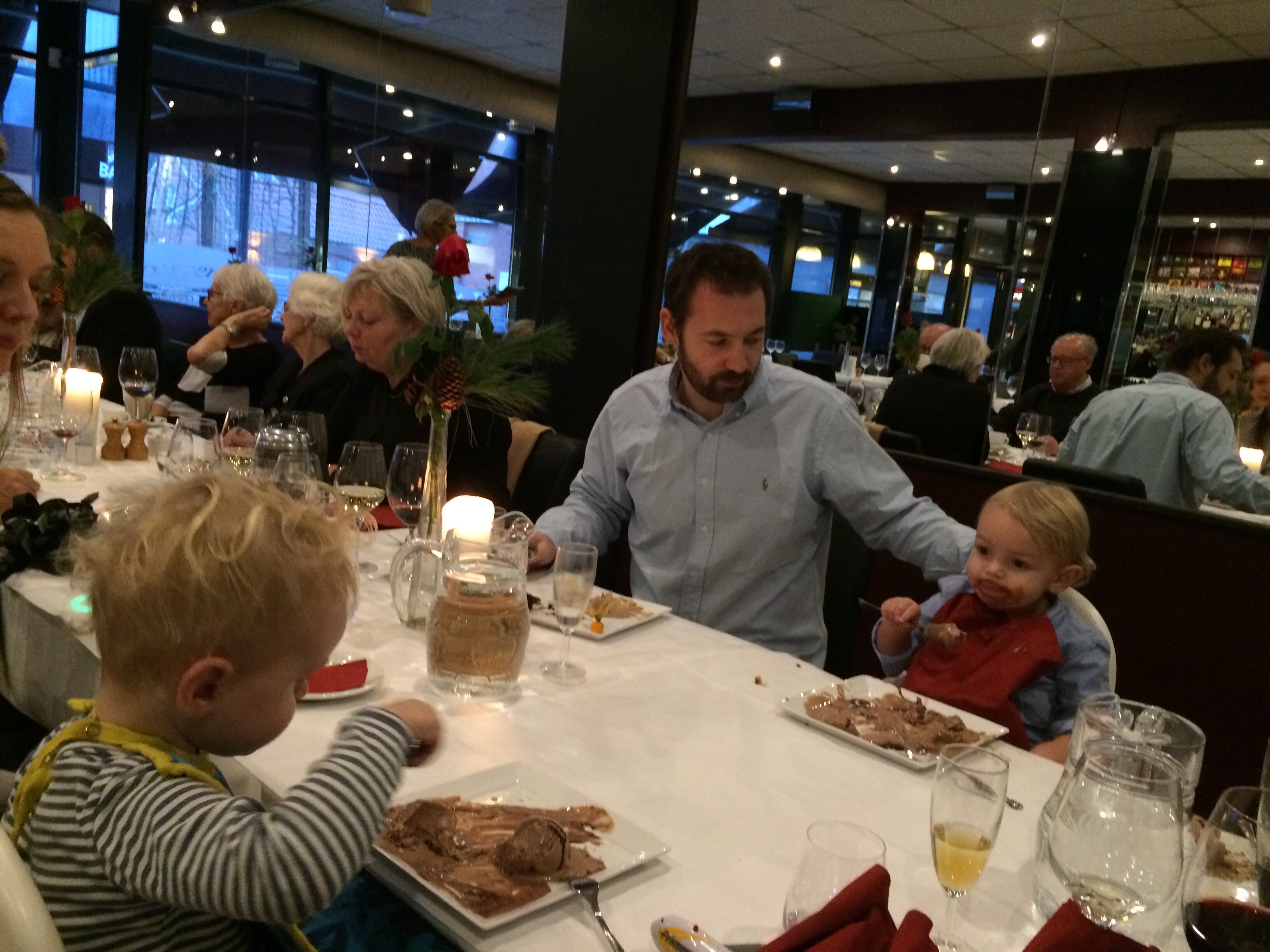 Til Oldemors fødselsdag med Holger.