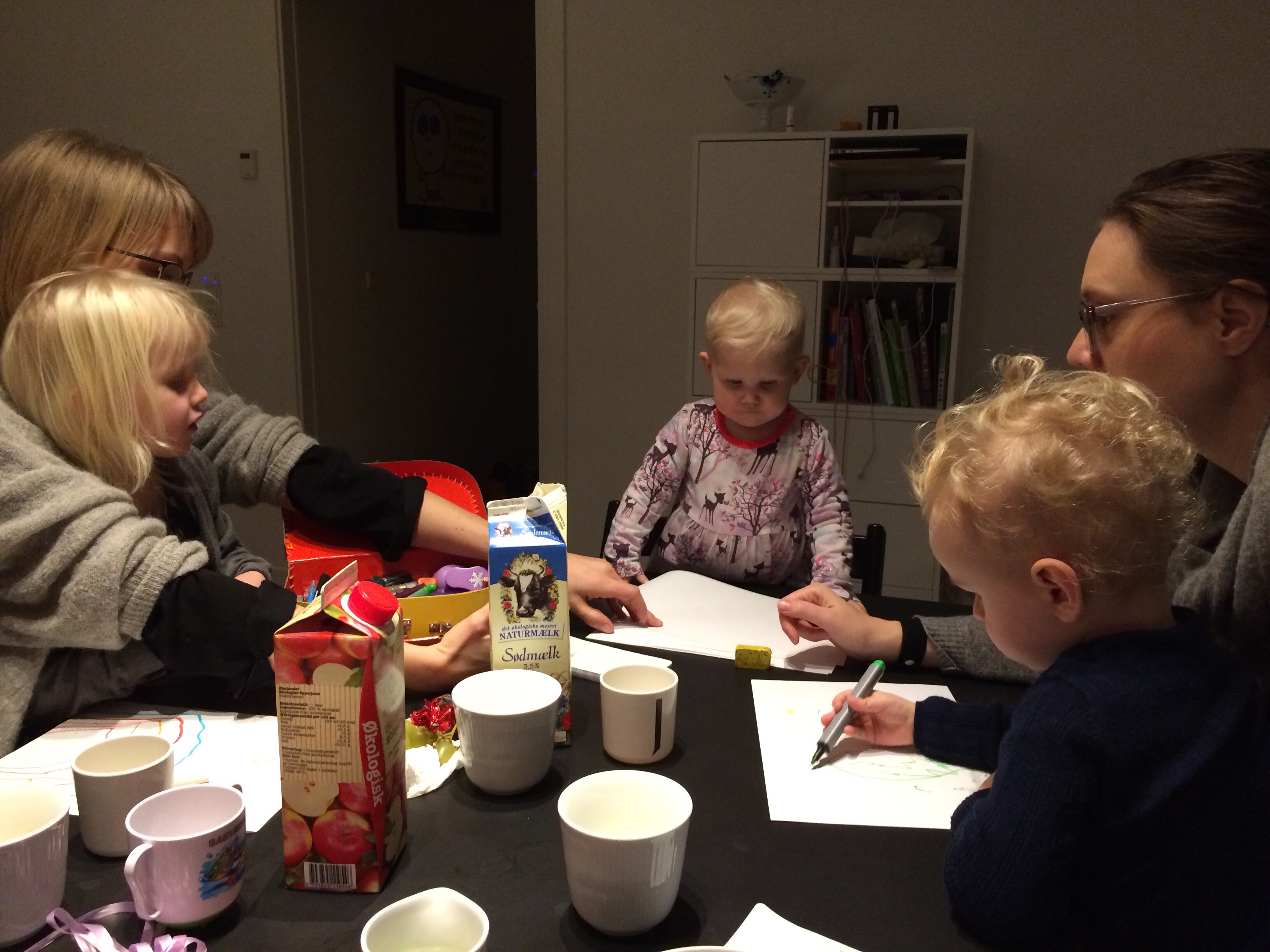 Sophia og Philippa på besøg.