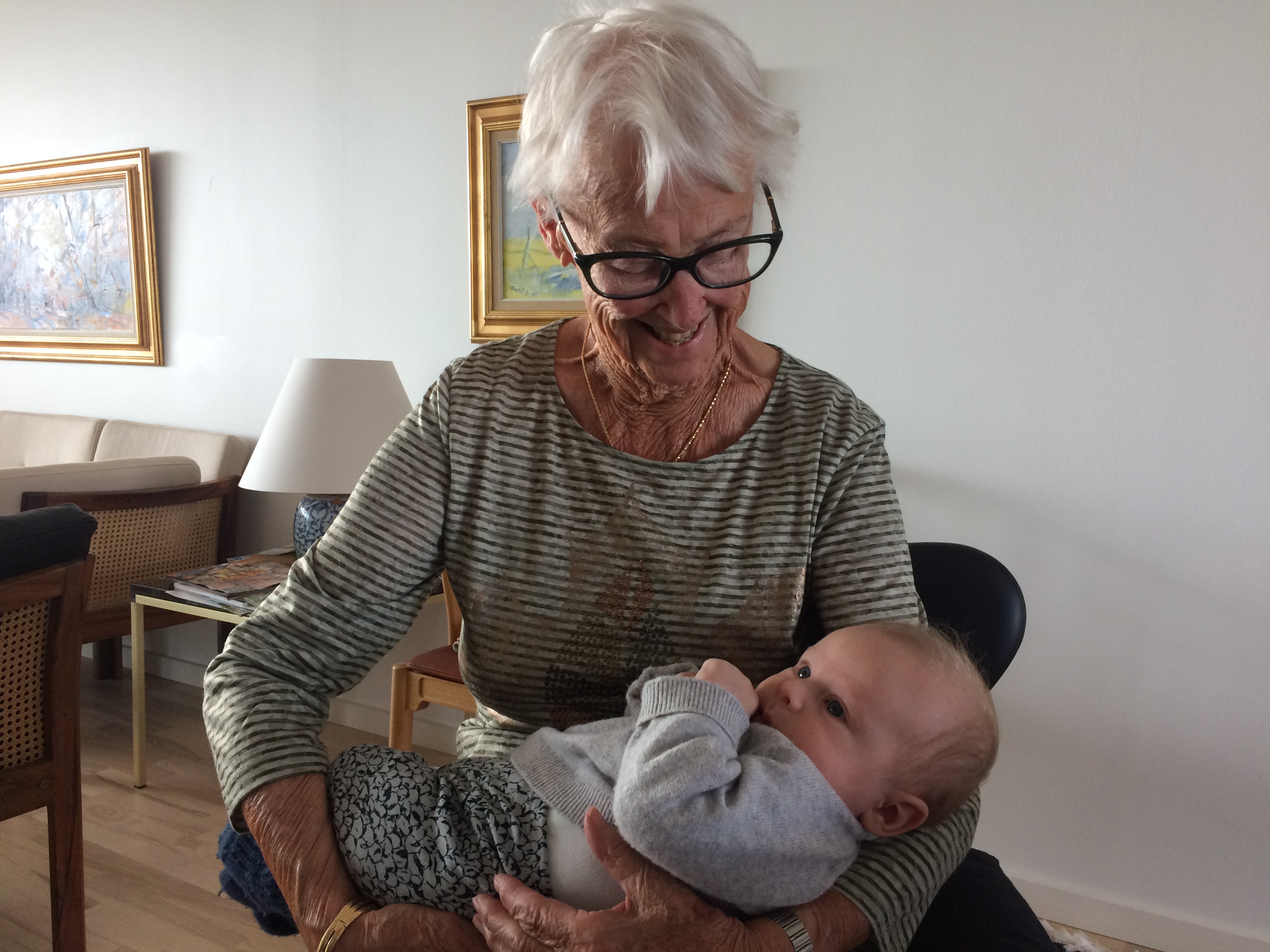 Oldemor og Emil.