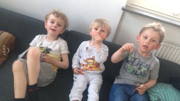 Jacob, Emil og Victor.