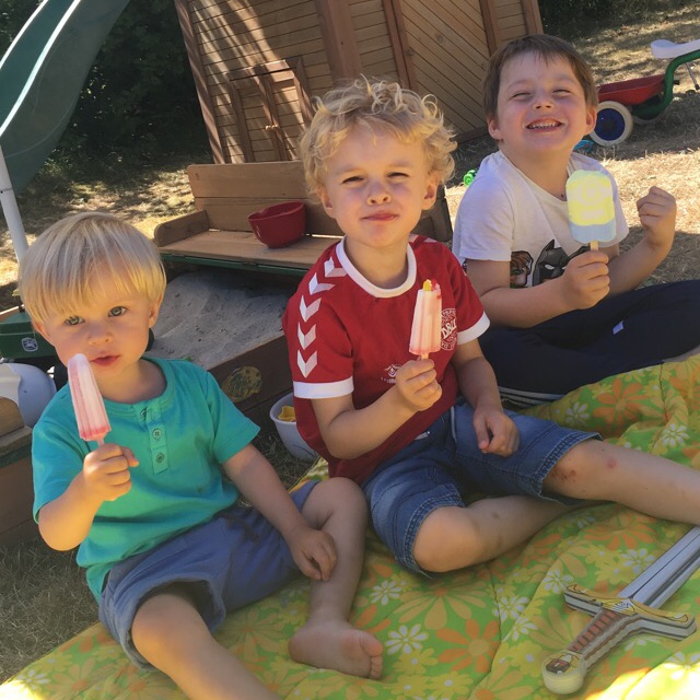 Jacob 5 år og Emil 2 år.