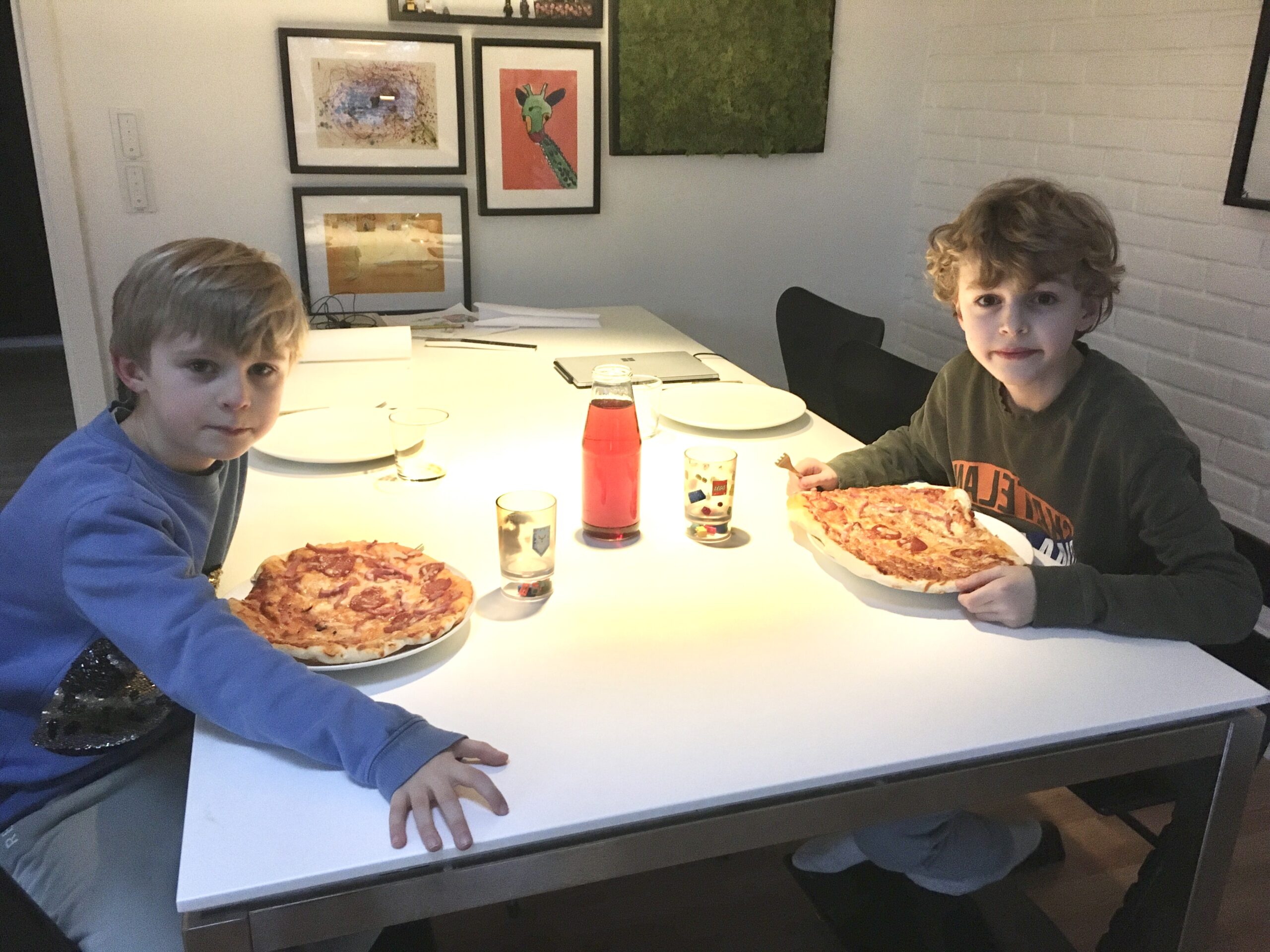 Hjemmelavet pizza.